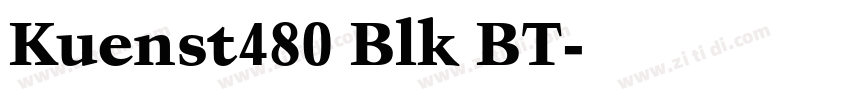 Kuenst480 Blk BT字体转换